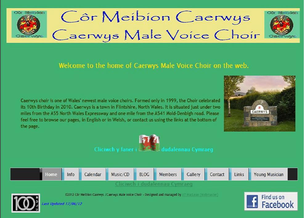 Côr Meibion /  Caerwys Choir  -  by clicking this photograph, you will be re-directed to the official bilingual web site of the Caerwys Agricultural Show. Please use the back button ( top left of your screen ) to return to the Caerwys Town web site